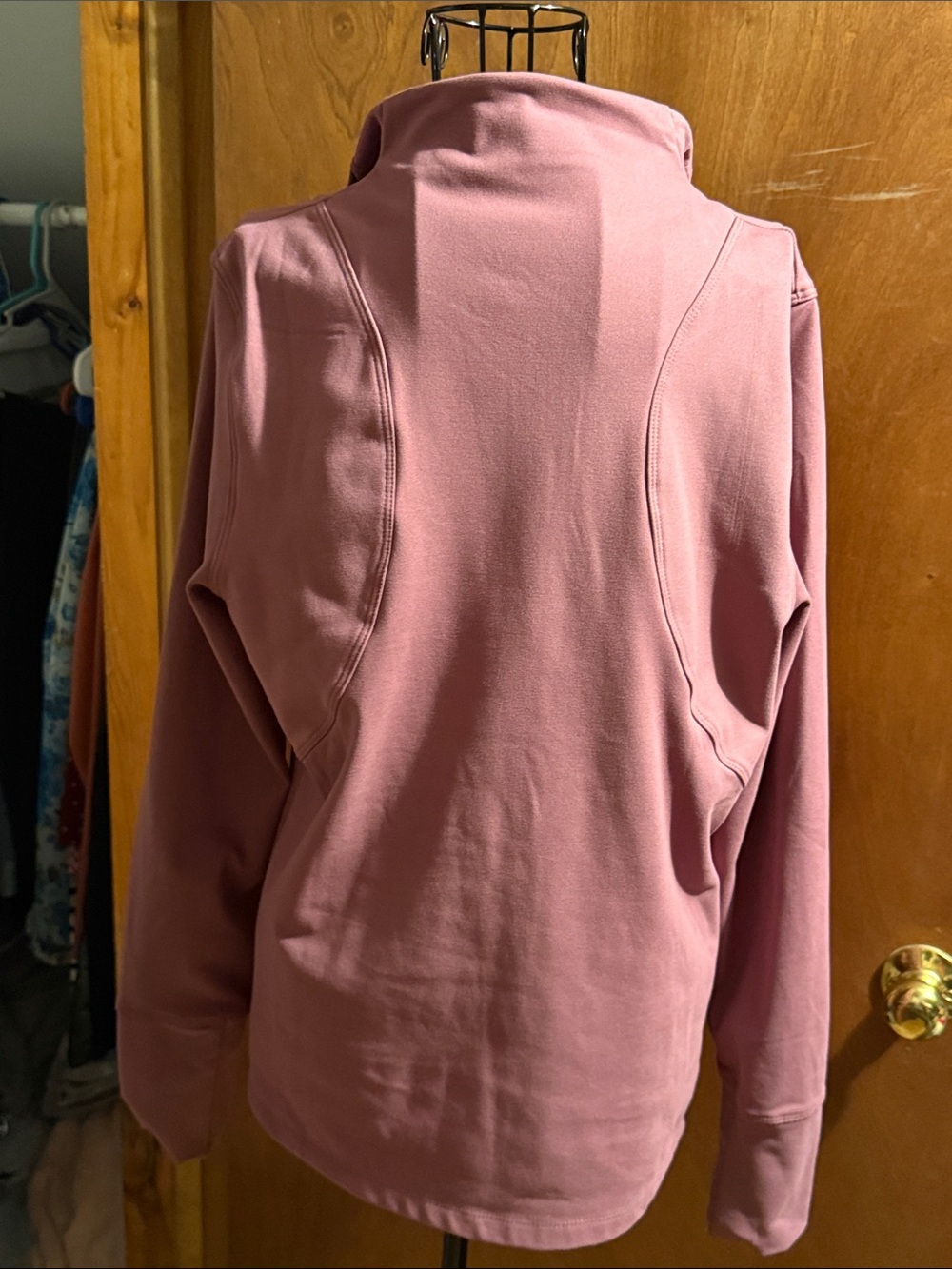 Danskin Rose Pink Half-Zip Pullover Hoodie - Picture 2 of 3